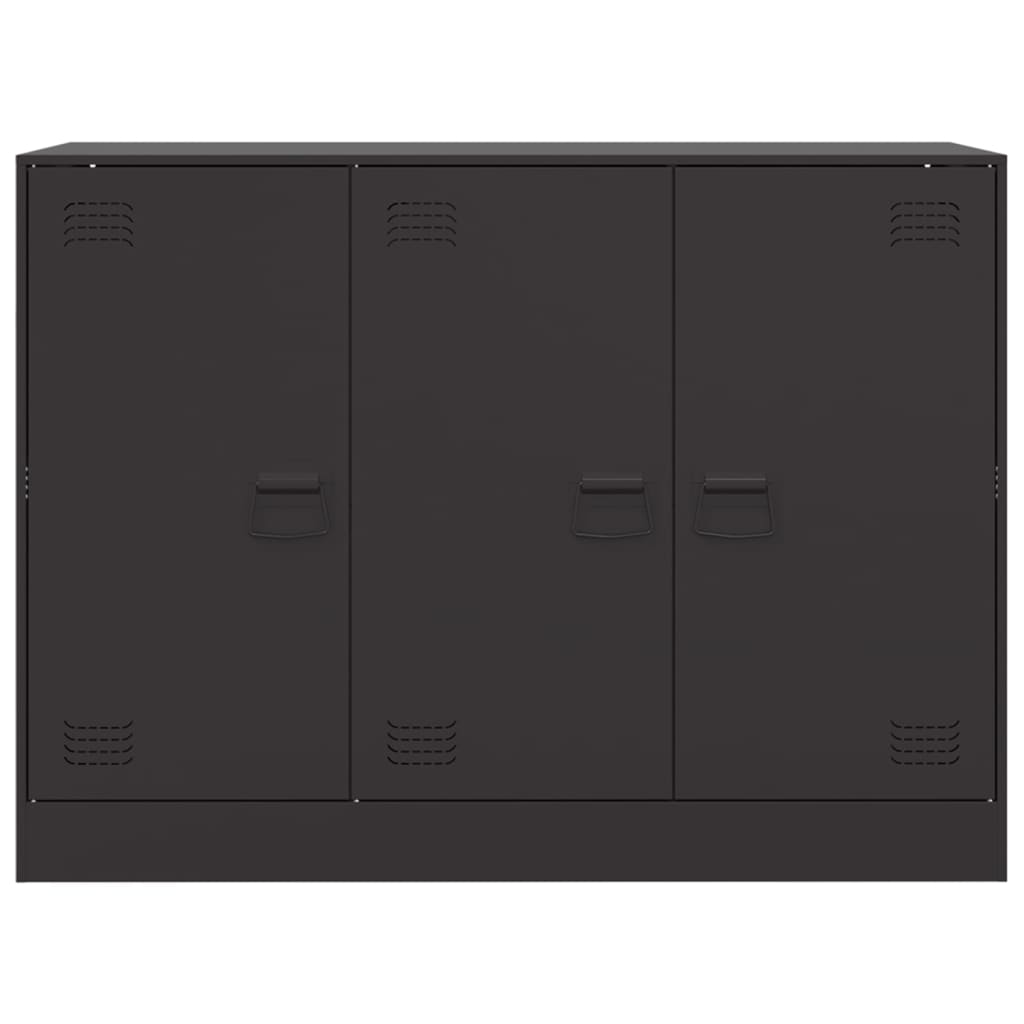 vidaXL Aparador 99x39x73 cm aço preto