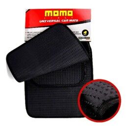 MOMO|Conjunto de Tapetes de Carro MOMO MOMLCM015BW Branco/Preto 4 uds