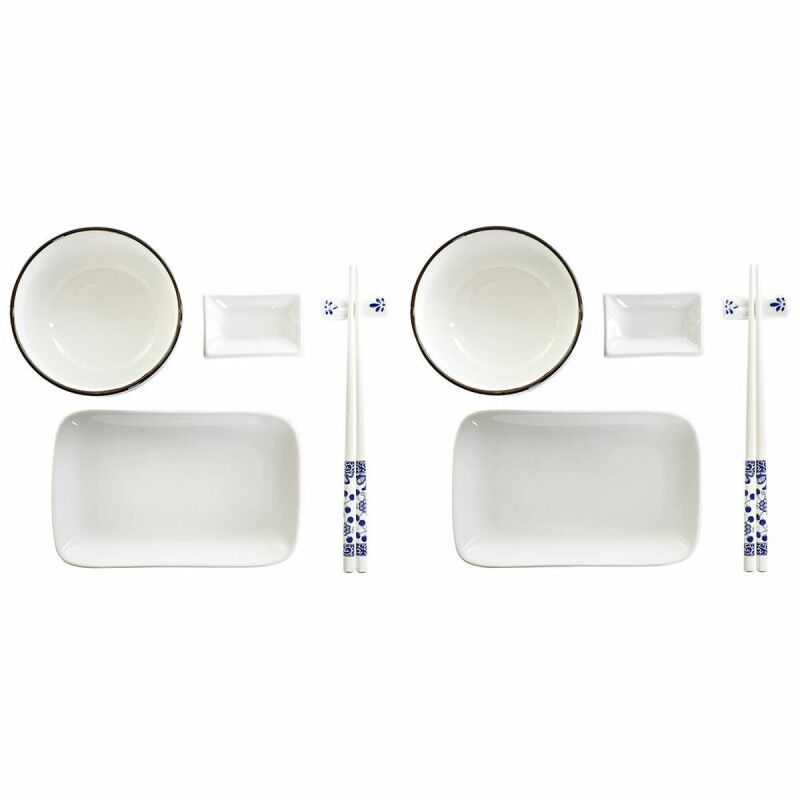 DKD Home Decor|Conjunto de sushi DKD Home Decor 33,5 x 34,5 x 9 cm Porcelana Branco Azul Marinho Oriental (33,5 x 34,5 x 9 cm) DKD Home Decor|Conjunto de sushi DKD Home Decor 33,5 x 34,5 x 9 cm Porcelana Branco Azul Marinho Oriental (33,5 x 34,5 x 9 cm)