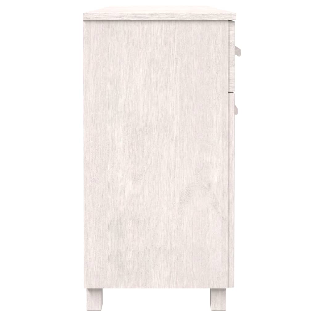 vidaXL Aparador HAMAR 113x40x80 cm pinho maciço branco