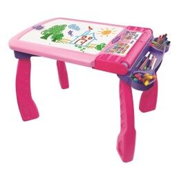 Vtech|Quadro interativo Vtech Magi chevalet interactif 3 en 1 rose (FR)
