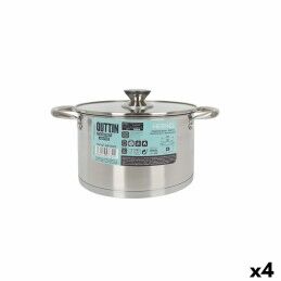 Kinvara|Caçarola com Tampa Kinvara 100007 Prateado 5 L (10 Unidades)