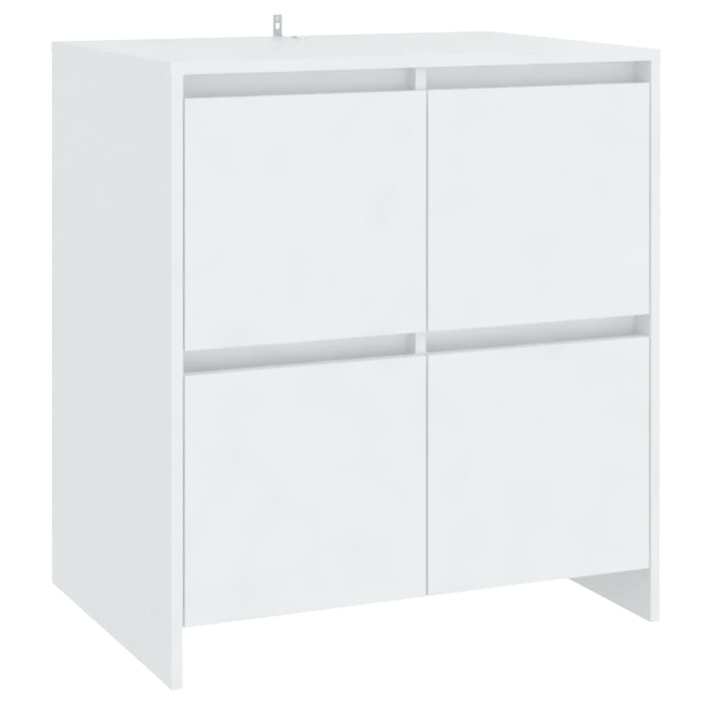 vidaXL Aparadores 2 pcs 70x41x75 cm derivados de madeira branco