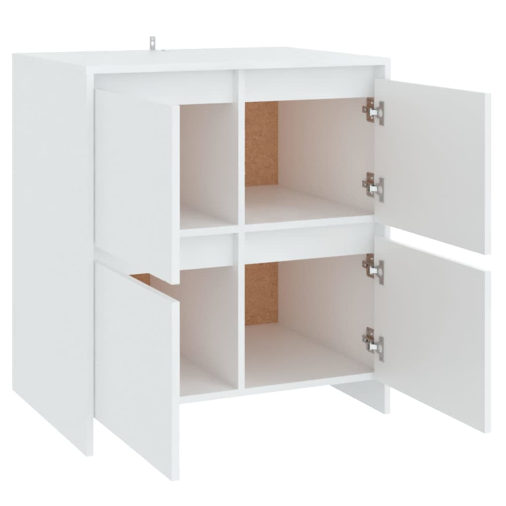 vidaXL Aparadores 2 pcs 70x41x75 cm derivados de madeira branco