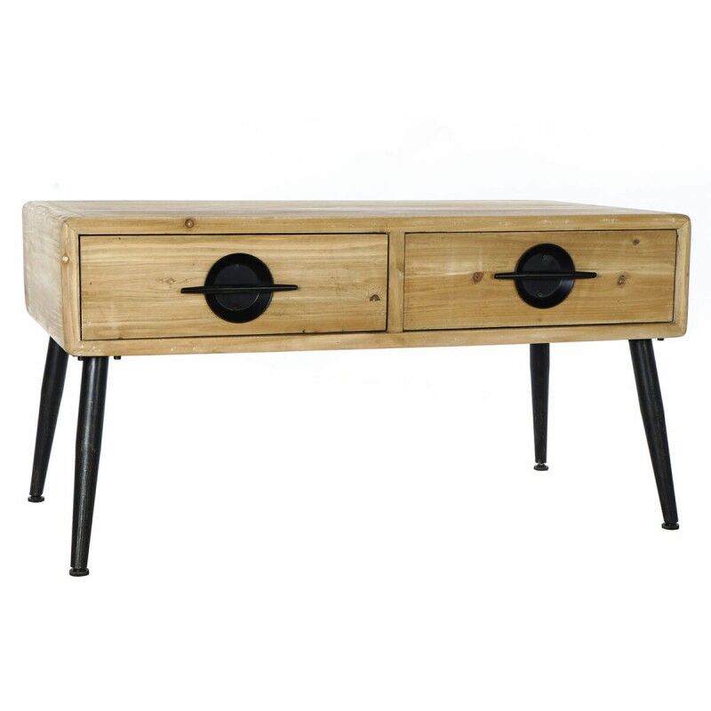 DKD Home Decor|Mesa de apoio DKD Home Decor Castanho Preto Metal Abeto 100 x 50 x 52,5 cm DKD Home Decor|Mesa de apoio DKD Home Decor Castanho Preto Metal Abeto 100 x 50 x 52,5 cm