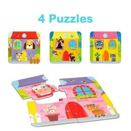 Lisciani Giochi|Puzzle Lisciani Giochi Carotina Baby 16 x 1 x 16,5 cm Quinta 4 em 1 (12 Unidades)