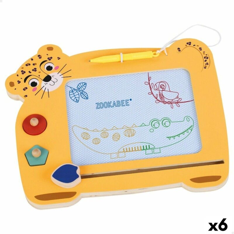 Woomax|Quadro Mágico Woomax Zookabee Tigre Madeira 30 x 2,5 x 26 cm (6 Unidades) Woomax|Quadro Mágico Woomax Zookabee Tigre Madeira 30 x 2,5 x 26 cm (6 Unidades)