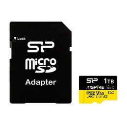 Silicon Power|Cartão de Memória Micro SD com Adaptador Silicon Power SP256GBSTXLA2V1NSP 256 GB