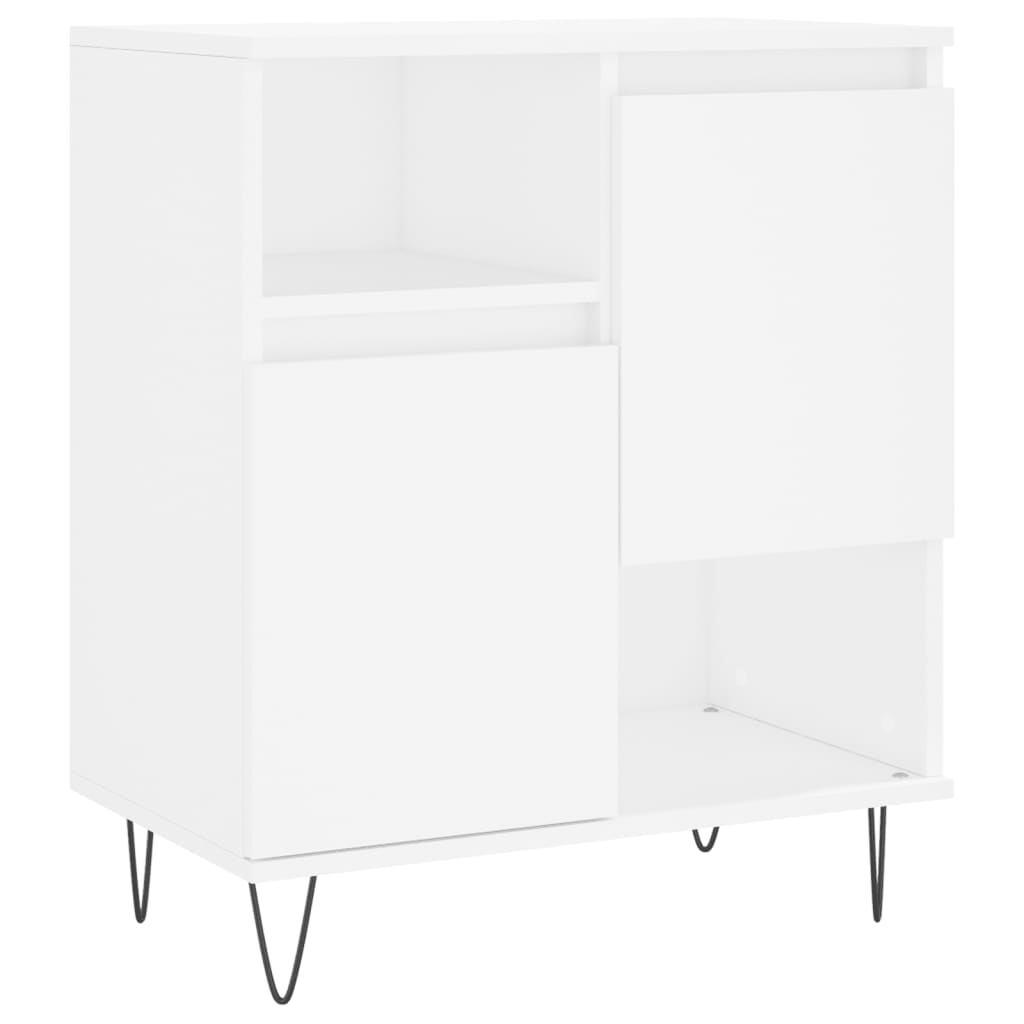 vidaXL Aparadores 2 pcs derivados de madeira branco