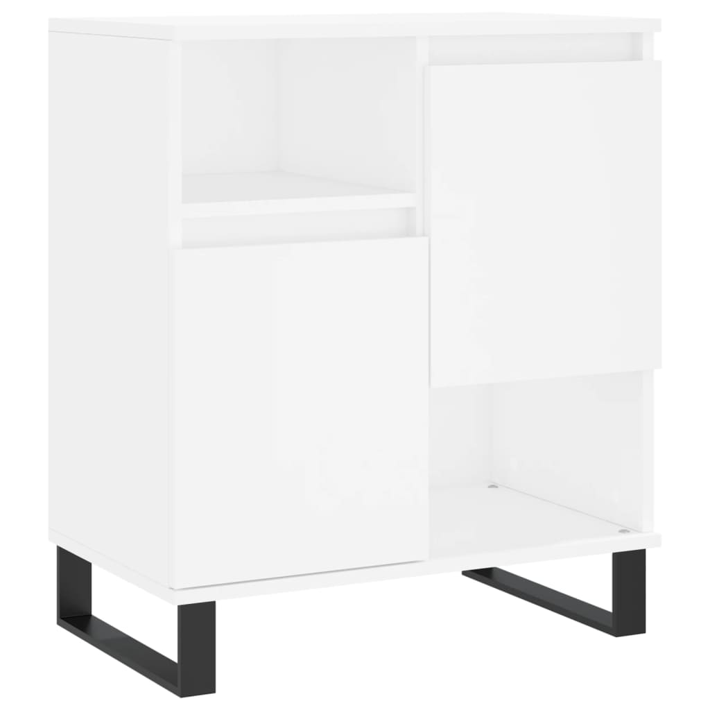 vidaXL Aparadores 2 pcs derivados de madeira branco