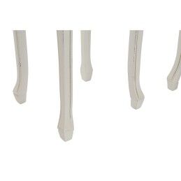 DKD Home Decor|Conjunto de 2 mesas DKD Home Decor Branco Castanho 35 x 35 x 80 cm