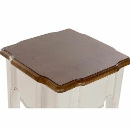 DKD Home Decor|Conjunto de 2 mesas DKD Home Decor Branco Castanho 35 x 35 x 80 cm