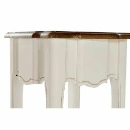DKD Home Decor|Conjunto de 2 mesas DKD Home Decor Branco Castanho 35 x 35 x 80 cm