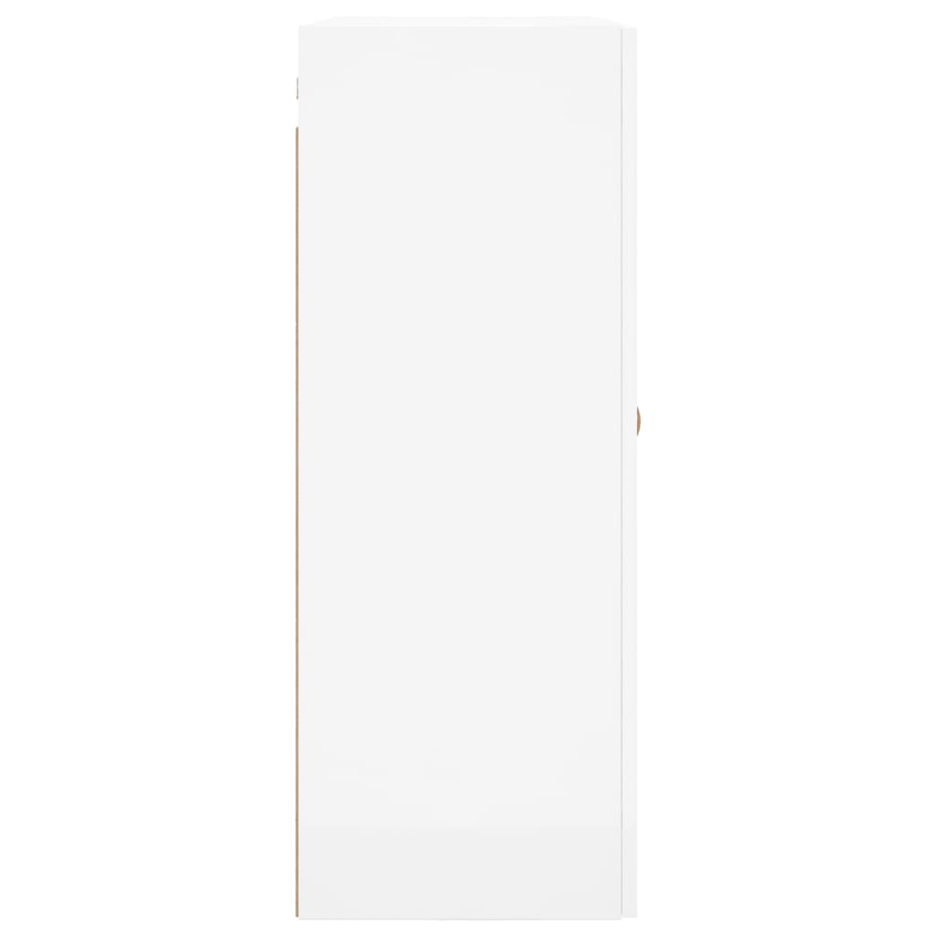 vidaXL Armário de parede 69,5x34x90 cm branco brilhante