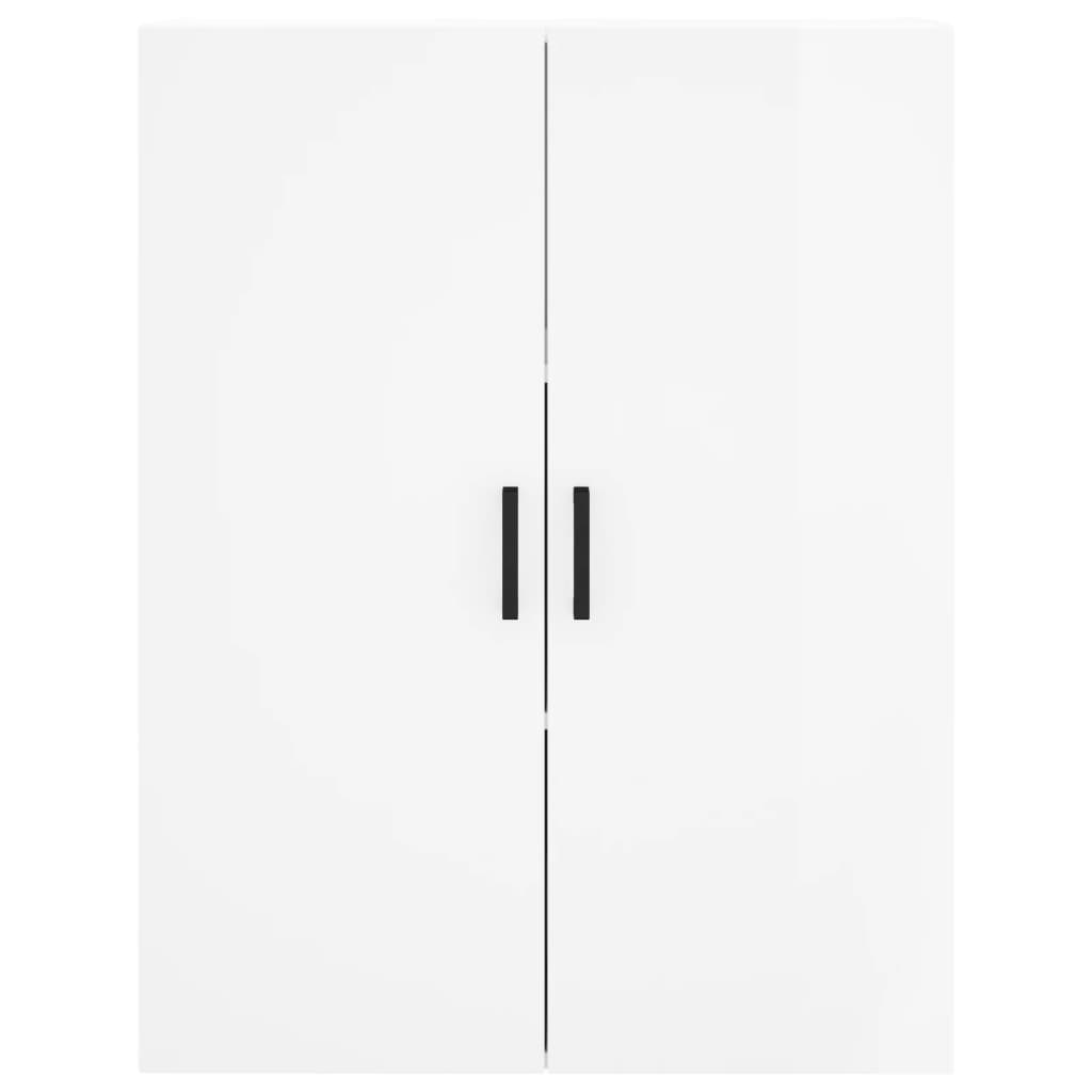 vidaXL Armário de parede 69,5x34x90 cm branco brilhante