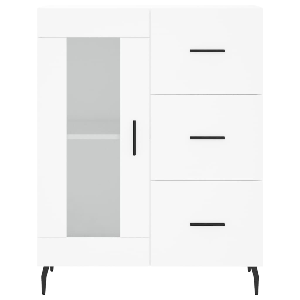 vidaXL Armário alto 69,5x34x180 cm derivados de madeira branco