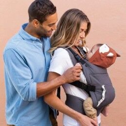 Infantino|Mochila porta bebê Infantino Cuddle Up Fox + 6 Meses + 0 Meses