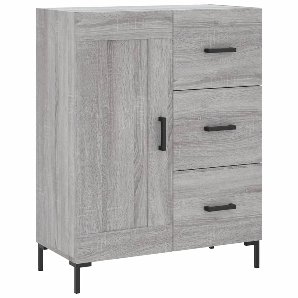 vidaXL Armário alto 69,5x34x180 cm derivados de madeira sonoma cinza