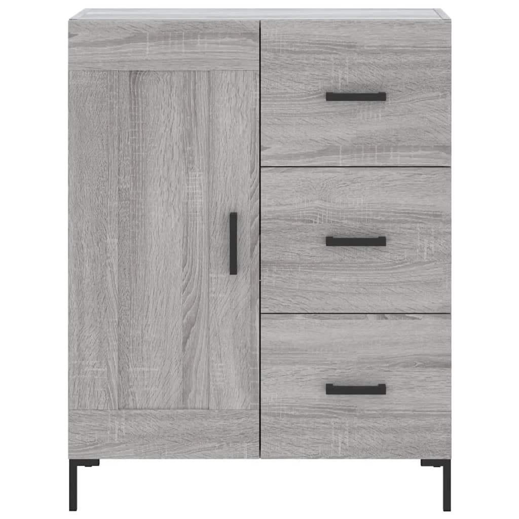 vidaXL Armário alto 69,5x34x180 cm derivados de madeira sonoma cinza