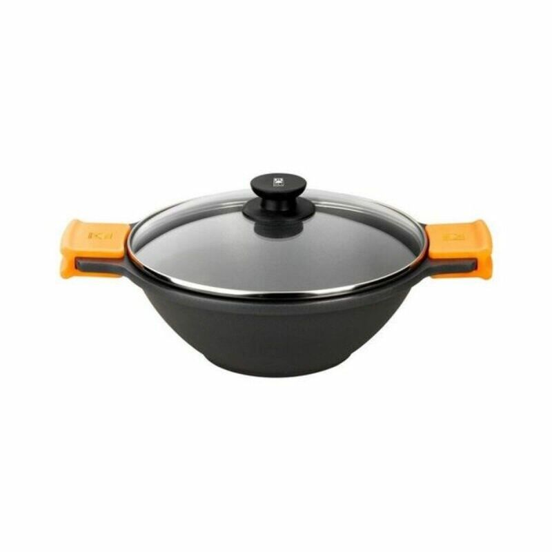 BRA|Frigideira BRA Braisogona_A272028 Preto Preto/Laranja Metal Alumínio Ø 24 cm Ø 28 cm BRA|Frigideira BRA Braisogona_A272028 Preto Preto/Laranja Metal Alumínio Ø 24 cm Ø 28 cm