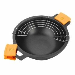 BRA|Frigideira BRA Braisogona_A272028 Preto Preto/Laranja Metal Alumínio Ø 24 cm Ø 28 cm