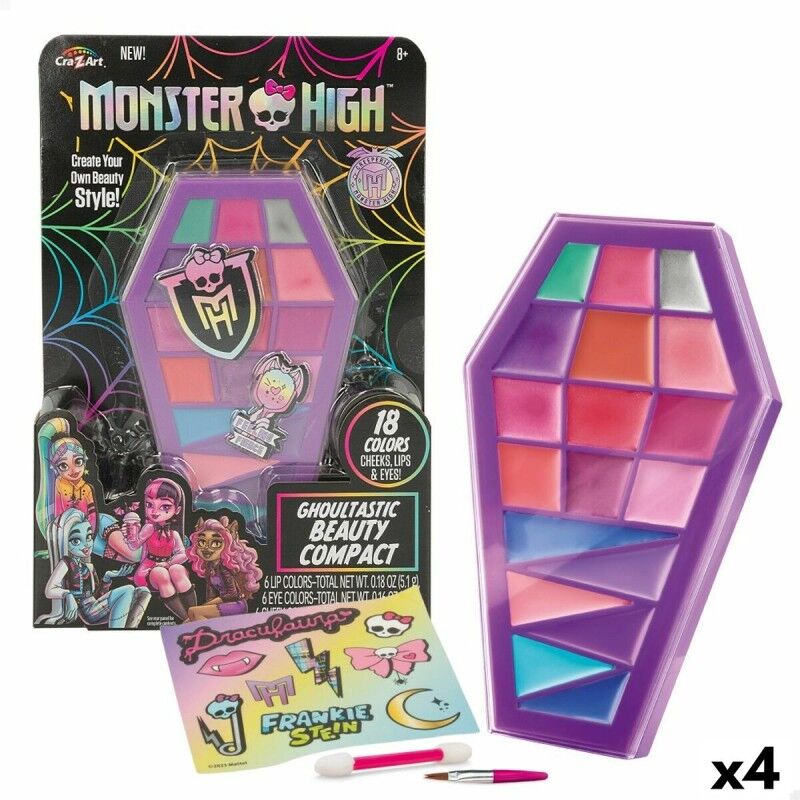 Monster High|Conjunto de Maquilhagem Infantil Monster High Feeling Fierce 10 x 16,5 x 2 cm 4 Unidades Monster High|Conjunto de Maquilhagem Infantil Monster High Feeling Fierce 10 x 16,5 x 2 cm 4 Unidades