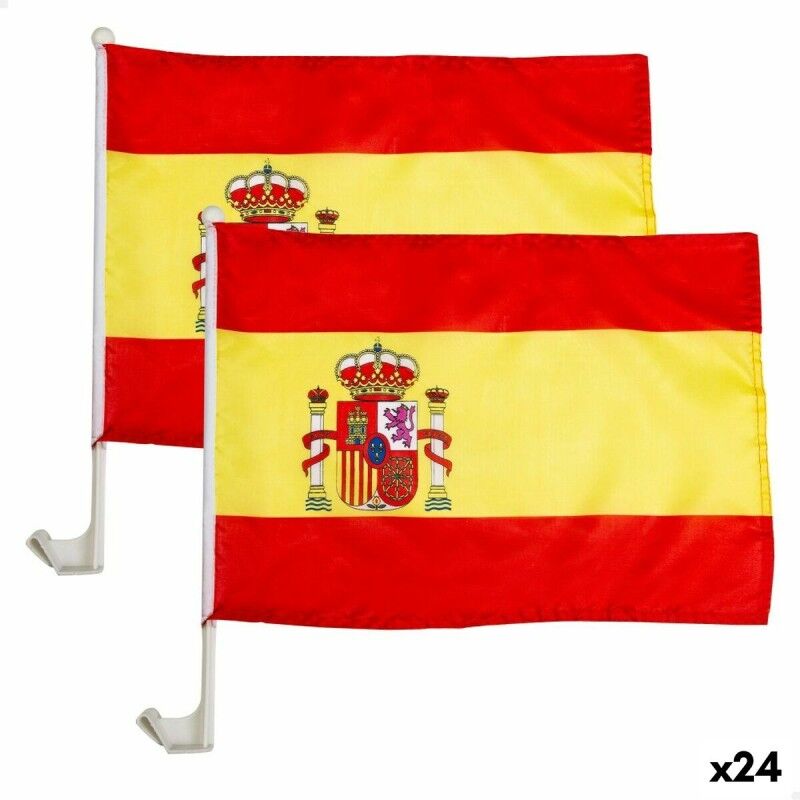 Colorbaby|Car flag holder Colorbaby 45 x 30 cm Espanha 2 Peças 24 Unidades Colorbaby|Car flag holder Colorbaby 45 x 30 cm Espanha 2 Peças 24 Unidades
