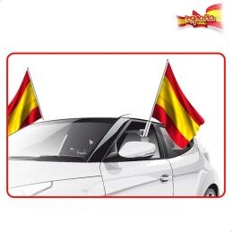 Colorbaby|Car flag holder Colorbaby 45 x 30 cm Espanha 2 Peças 24 Unidades