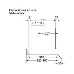Balay|Extrator Convencional Balay 237515 90 cm 620 m3h 255W Aço