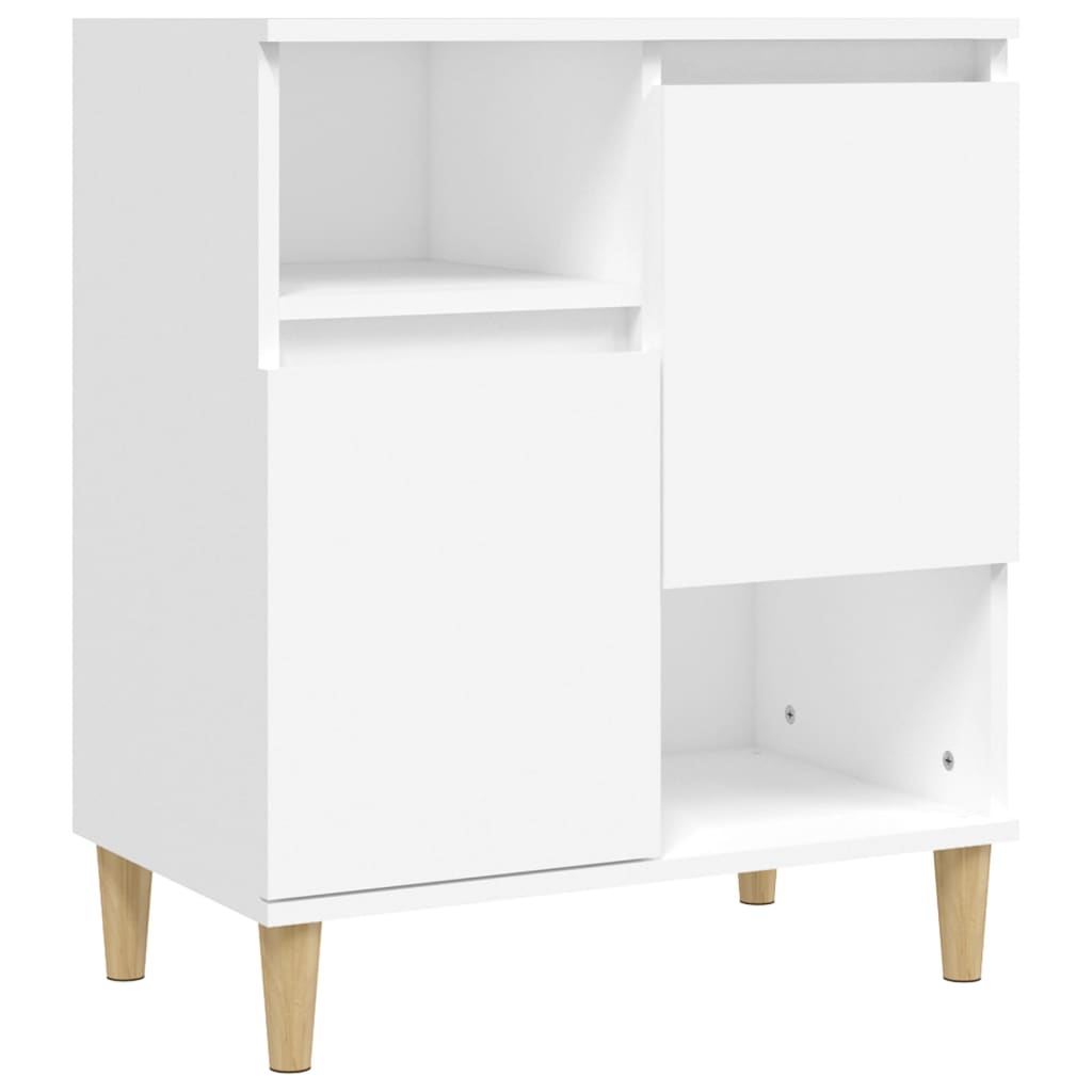 vidaXL Aparadores 2 pcs 60x35x70 cm derivados de madeira branco