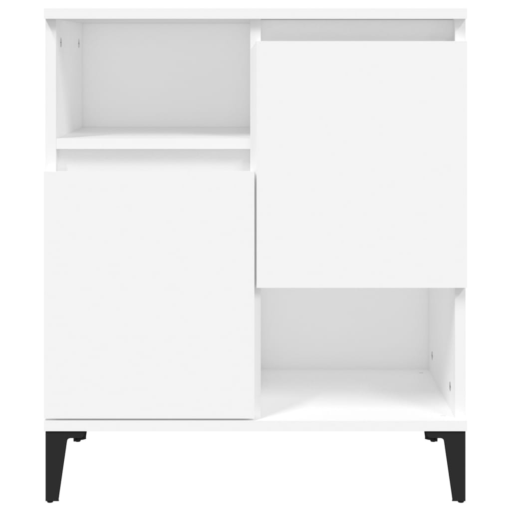 vidaXL Aparadores 2 pcs 60x35x70 cm derivados de madeira branco