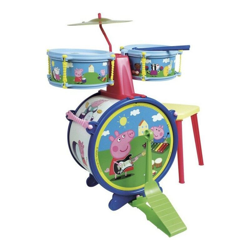 Peppa Pig|Bateria Musical Peppa Pig 2323 Plástico 55 x 36 x 38 cm