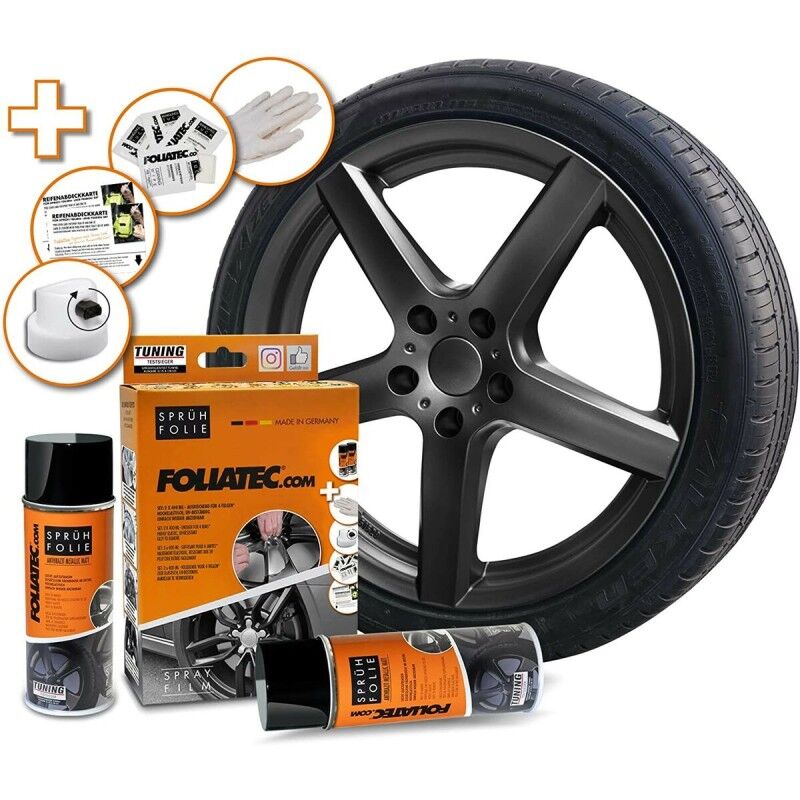 Foliatec|Borracha Líquida para Carros Foliatec Antracite metálico 2 x 400 ml Foliatec|Borracha Líquida para Carros Foliatec Antracite metálico 2 x 400 ml
