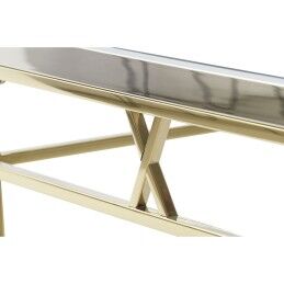 DKD Home Decor|Mesa de apoio DKD Home Decor Cristal Aço Prata (110 x 60 x 40 cm)