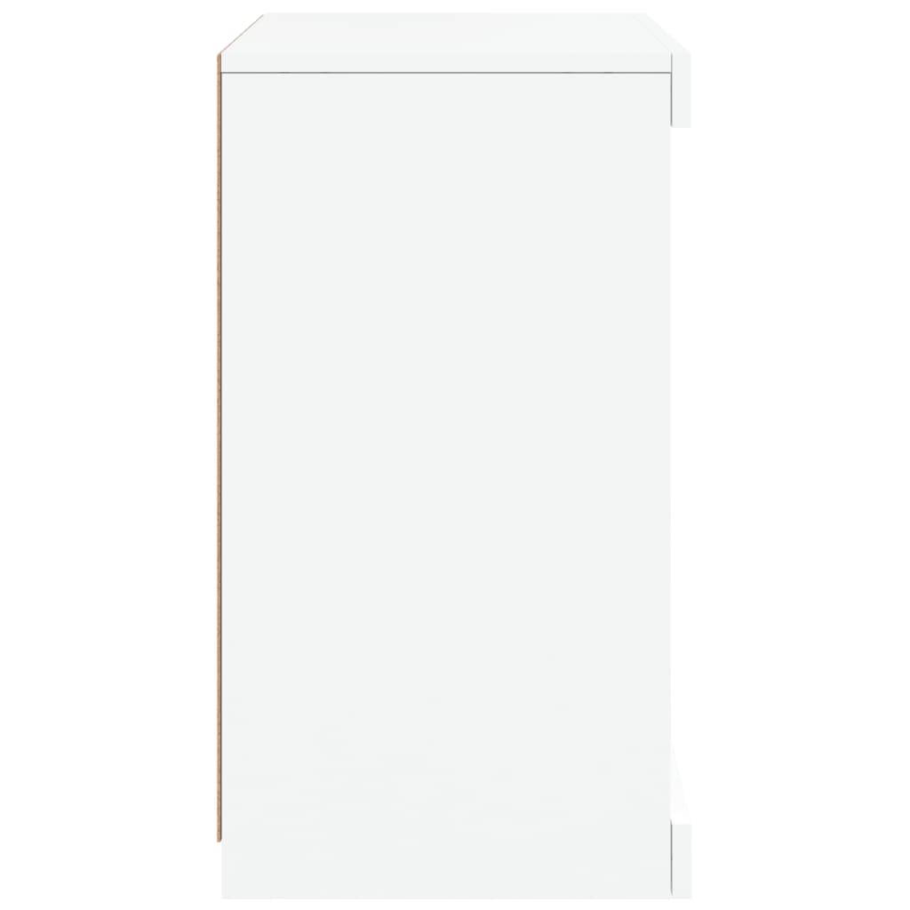 vidaXL Aparador com luzes LED 41x37x67 cm branco