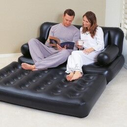 Bestway|Bestway Poltrona Inflável 5 Posições Preto 188x152x64 cm Interior 75054