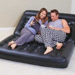 Bestway|Bestway Poltrona Inflável 5 Posições Preto 188x152x64 cm Interior 75054