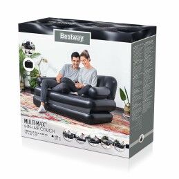 Bestway|Bestway Poltrona Inflável 5 Posições Preto 188x152x64 cm Interior 75054