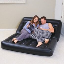 Bestway|Bestway Poltrona Inflável 5 Posições Preto 188x152x64 cm Interior 75054