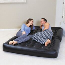 Bestway|Bestway Poltrona Inflável 5 Posições Preto 188x152x64 cm Interior 75054