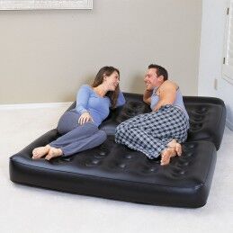 Bestway|Bestway Poltrona Inflável 5 Posições Preto 188x152x64 cm Interior 75054