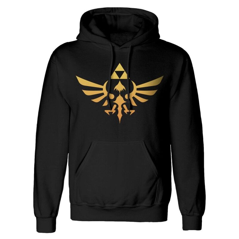 The Legend of Zelda|Polar com Capuz Unissexo The Legend of Zelda Hyrule Preto The Legend of Zelda|Polar com Capuz Unissexo The Legend of Zelda Hyrule Preto