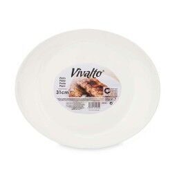 Vivalto|Prato de Jantar Vivalto LYBP-120 Branco Vidro opalino 30,5 x 3 x 26 cm (18 Unidades)
