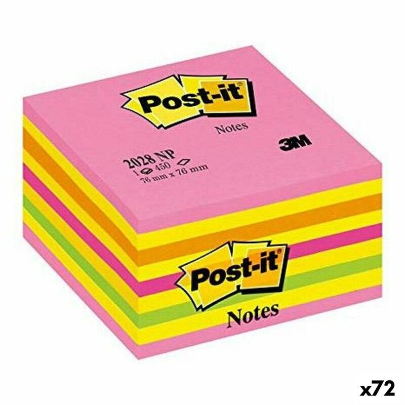 Post-it|Notas Adesivas Post-it Cor de Rosa 76 x 76 mm (72 Unidades) Post-it|Notas Adesivas Post-it Cor de Rosa 76 x 76 mm (72 Unidades)