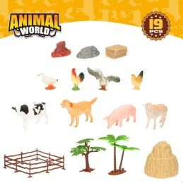 Colorbaby|Figuras de animais Colorbaby 19 Peças Quinta Plástico 13 x 8 x 3 cm (6 Unidades)