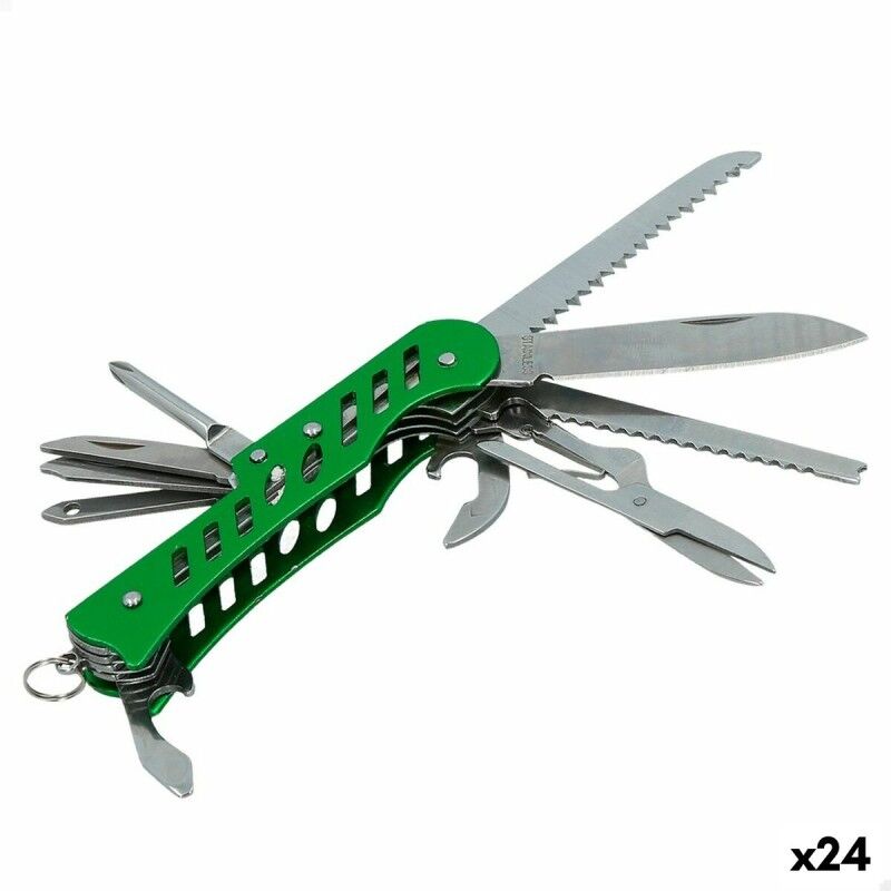 Aktive|Faca multiusos Aktive Verde Camping 2,5 x 9 x 1,2 cm (24 Unidades) Aktive|Faca multiusos Aktive Verde Camping 2,5 x 9 x 1,2 cm (24 Unidades)