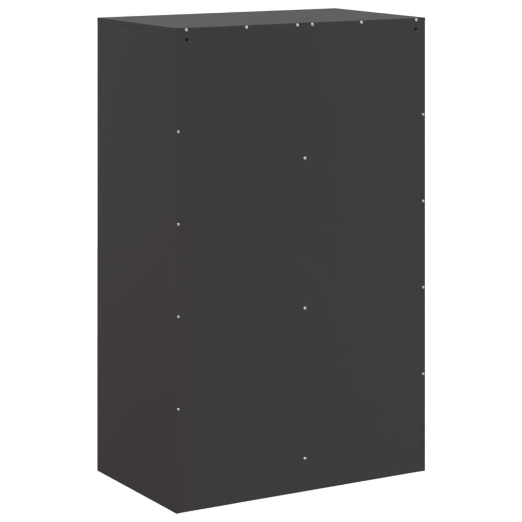 vidaXL Aparador 67x39x107 cm aço preto