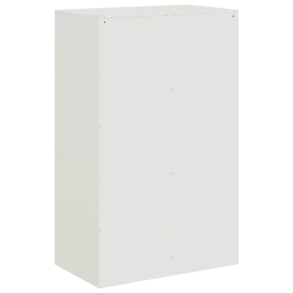 vidaXL Aparador 67x39x107 cm aço branco