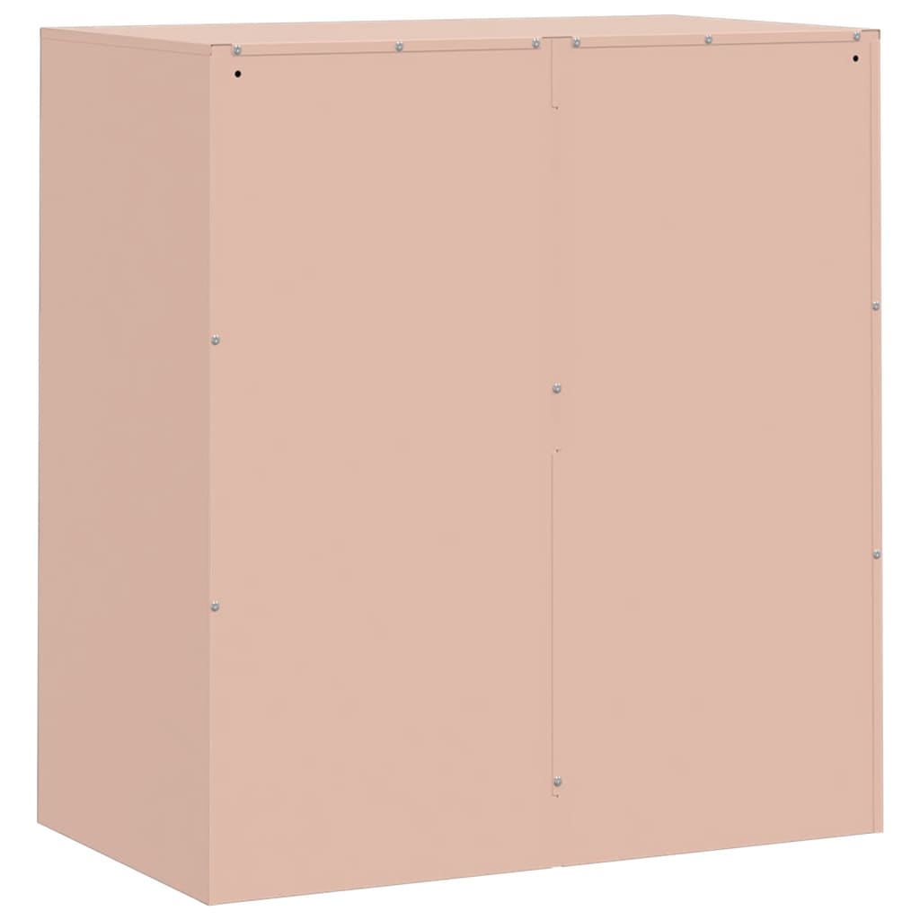 vidaXL Aparador 67x39x73 cm aço rosa