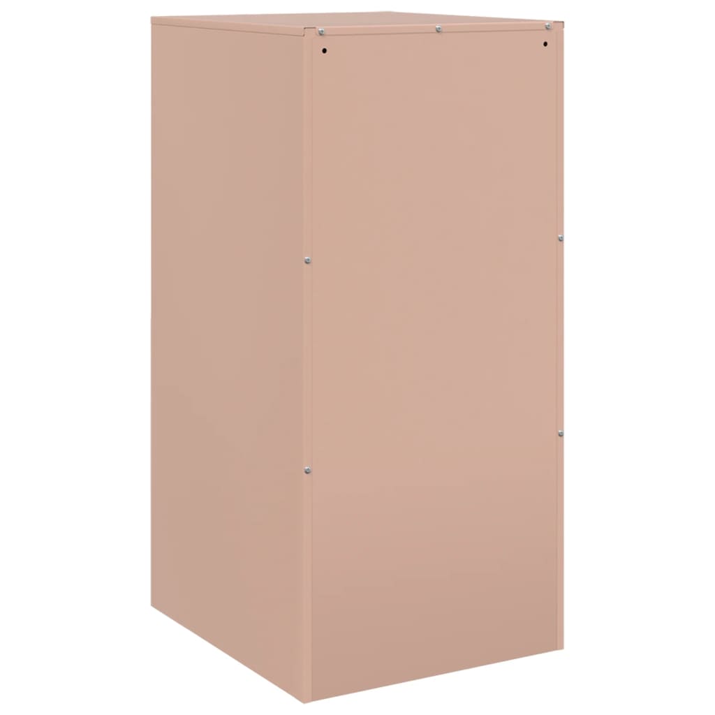 vidaXL Aparador 34,5x39x73 cm aço rosa